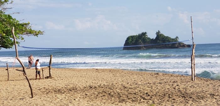 La plage Cocles, Puerto Viejo