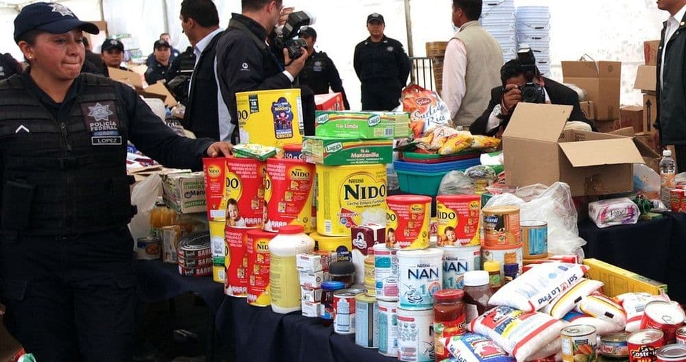 Séisme Mexique 7 septembre 2017 Centre de dons ©Presidencia de la República Mexicana