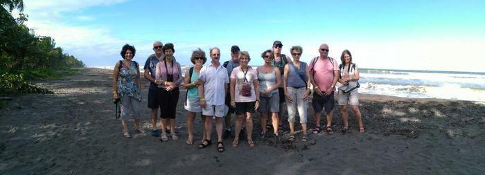 Notre groupe à la plage de Tor