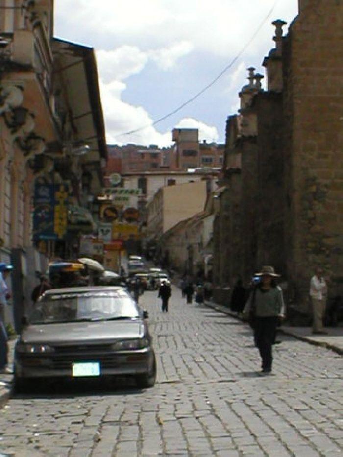 Die Sagarnaga Strasse in La Paz