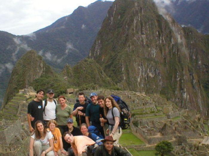 Die Gruppe bei Machu Pichu