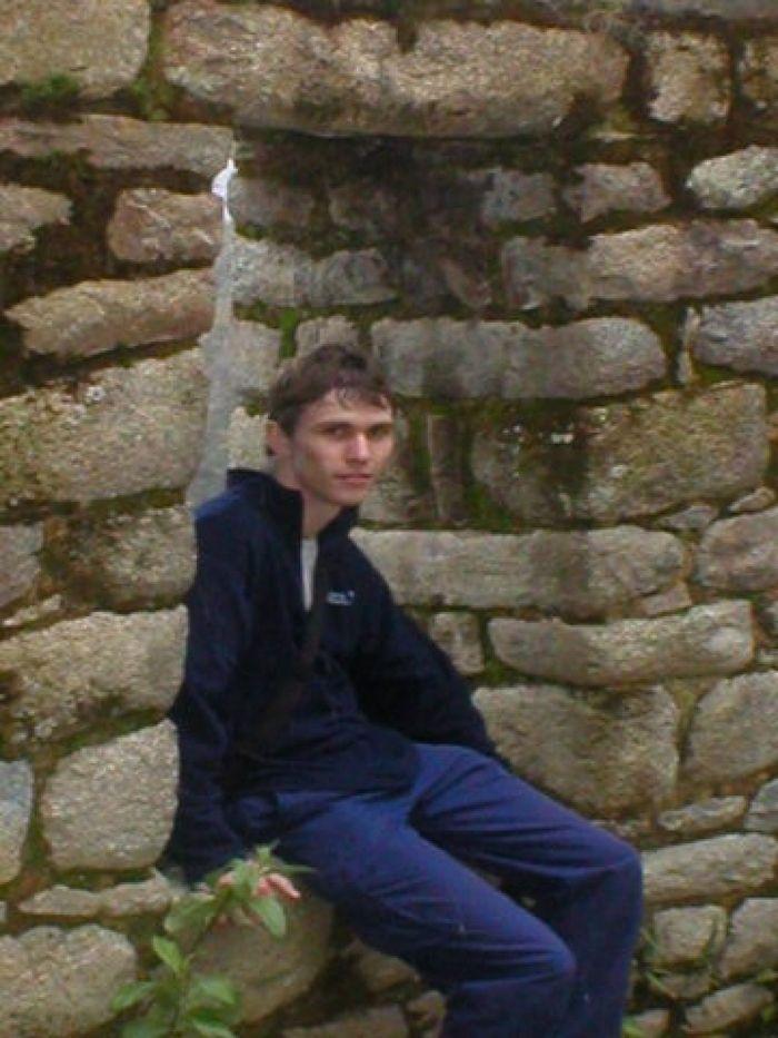 Michael an der Ruine von Winay Wayna