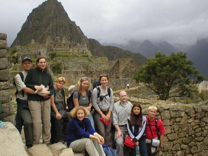 Gruppenfoto in Macchu Picchu