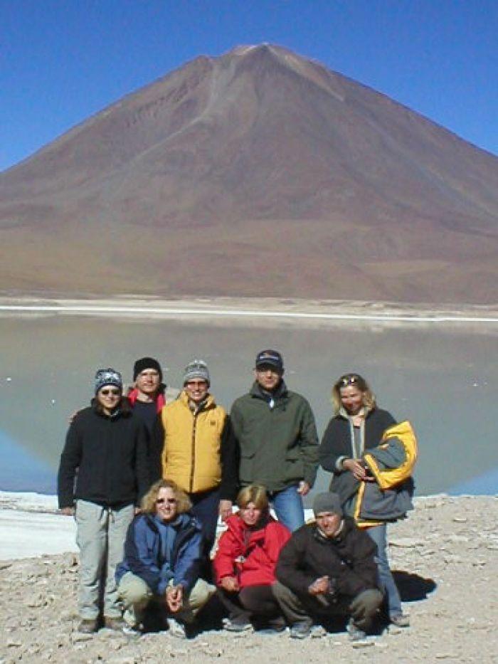 Gruppenfoto bei der Laguna Verde