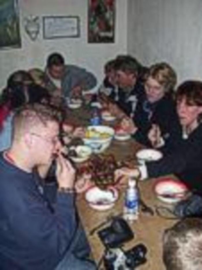 Abendessen in Quilotoa