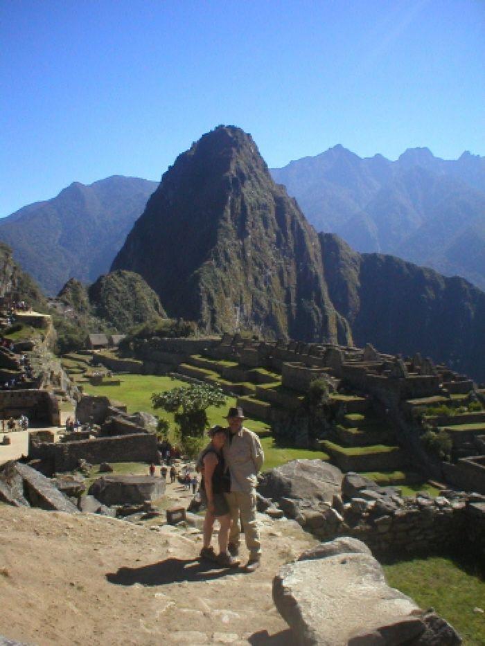 Renate und Franz in Machu Pichu
