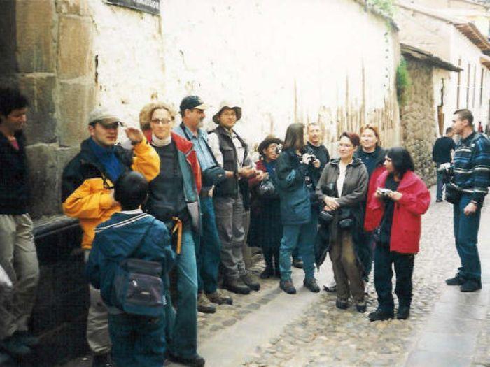 Gruppe in Cuzco