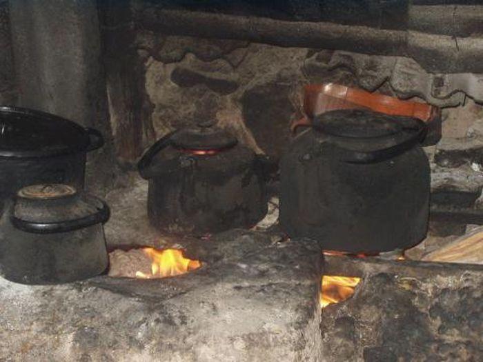 Eine typische Küche in den Anden