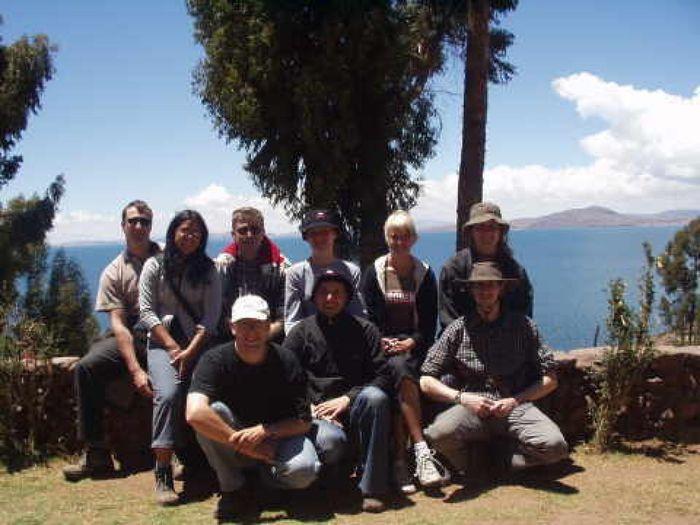 Die Gruppe am Titicacasee